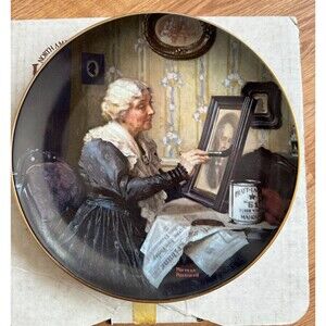 Bradford Exchange Norman Rockwell "Grandma's Love" 1988 Collector Plate